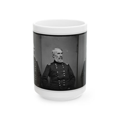 Portrait Of Maj. Gen. Edwin V. Sumner, Officer Of The Federal Army (U.S. Civil War) White Coffee Mug