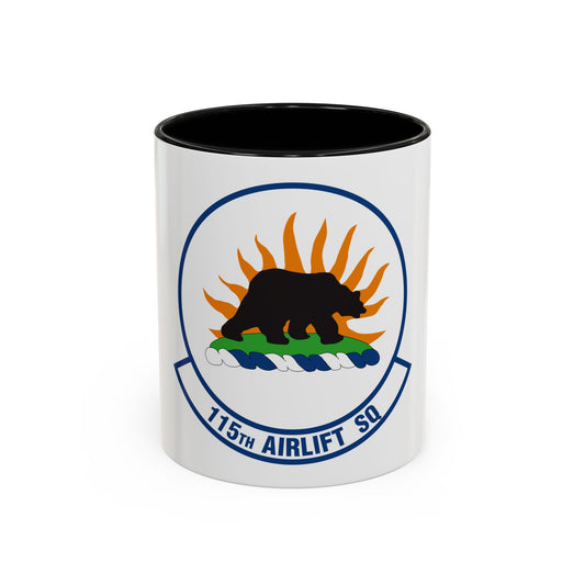 115 Airlift Squadron (U.S. Air Force) Accent Coffee Mug