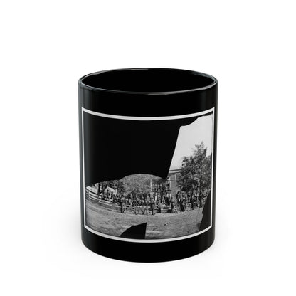 Brandy Station, Virginia. Headquarters, 1st Bridgade Horse Artillery (U.S. Civil War) Black Coffee Mug