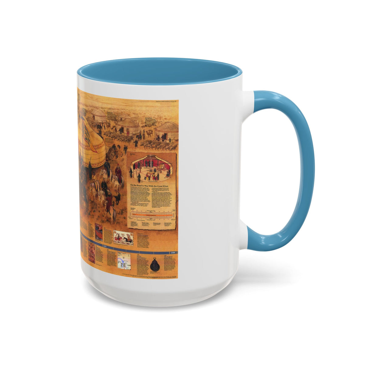 Mongols, The (1996) (Map) Accent Coffee Mug