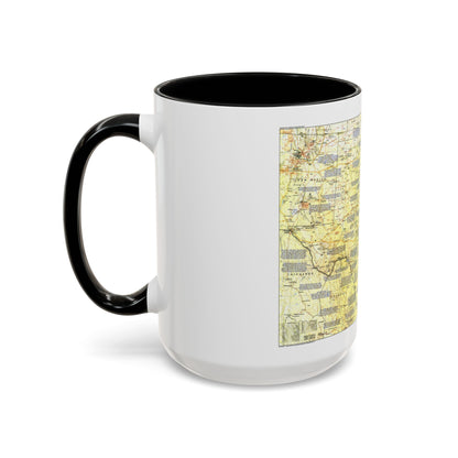 USA - Texas 1 (1986) (Map) Accent Coffee Mug