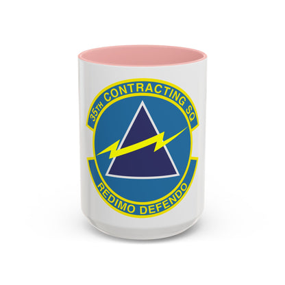 35th Contracting Squadron (U.S. Air Force) Accent Coffee Mug