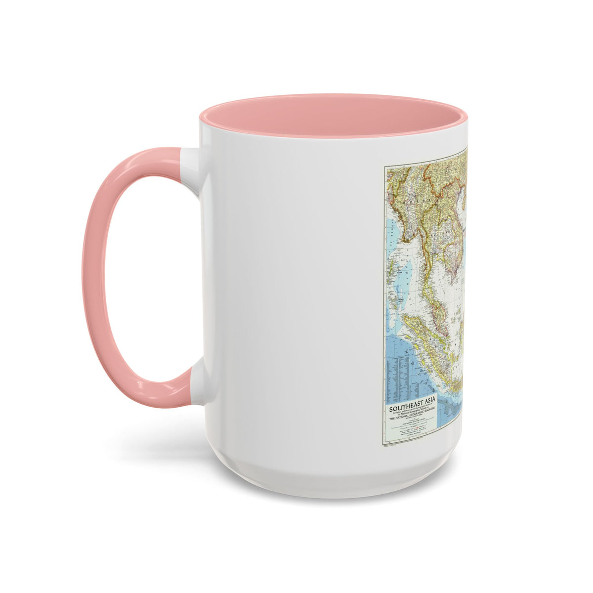 Asia - Southeast (1955) (Map) Accent Coffee Mug
