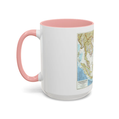 Asia - Southeast (1955) (Map) Accent Coffee Mug