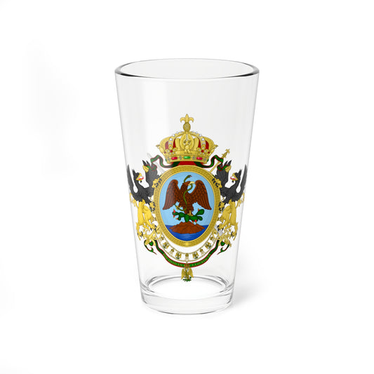 Coat of Arms Second Mexican Empire (Mexico) (Coat of Arms) Pint Glass 16oz