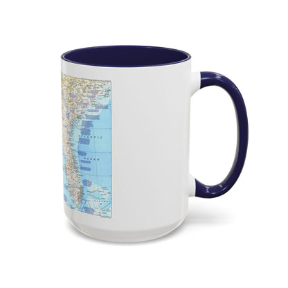 USA - Deep South 1 (1983) (Map) Accent Coffee Mug