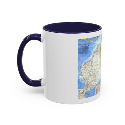 Australia (1963) (Map) Accent Coffee Mug