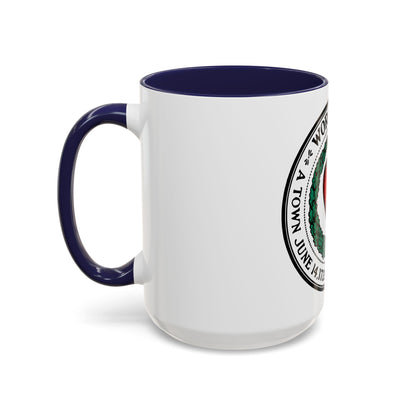 Seal of Worcester Massachusetts - Accent Coffee Mug