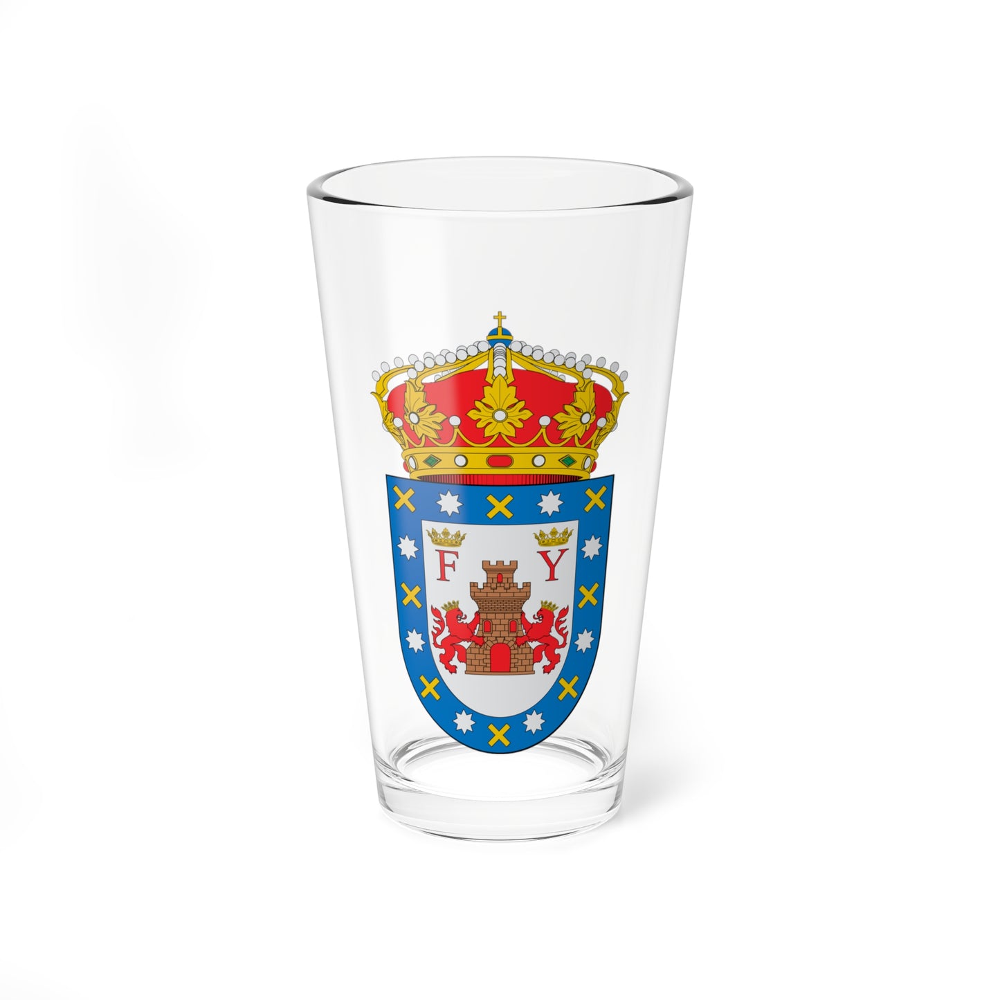 Escudo de Fiñana (Spain) (Coat of Arms) Pint Glass 16oz