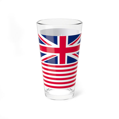 Melbourne Evening Herald flag blue (Australia) Pint Glass 16oz
