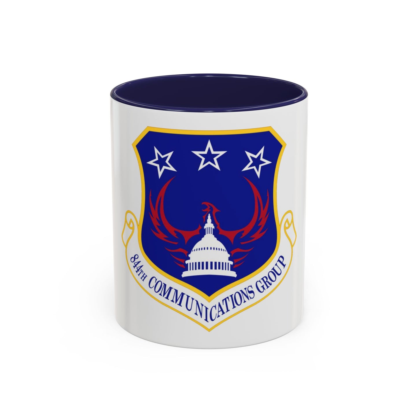 844th Communications Group (U.S. Air Force) Accent Coffee Mug