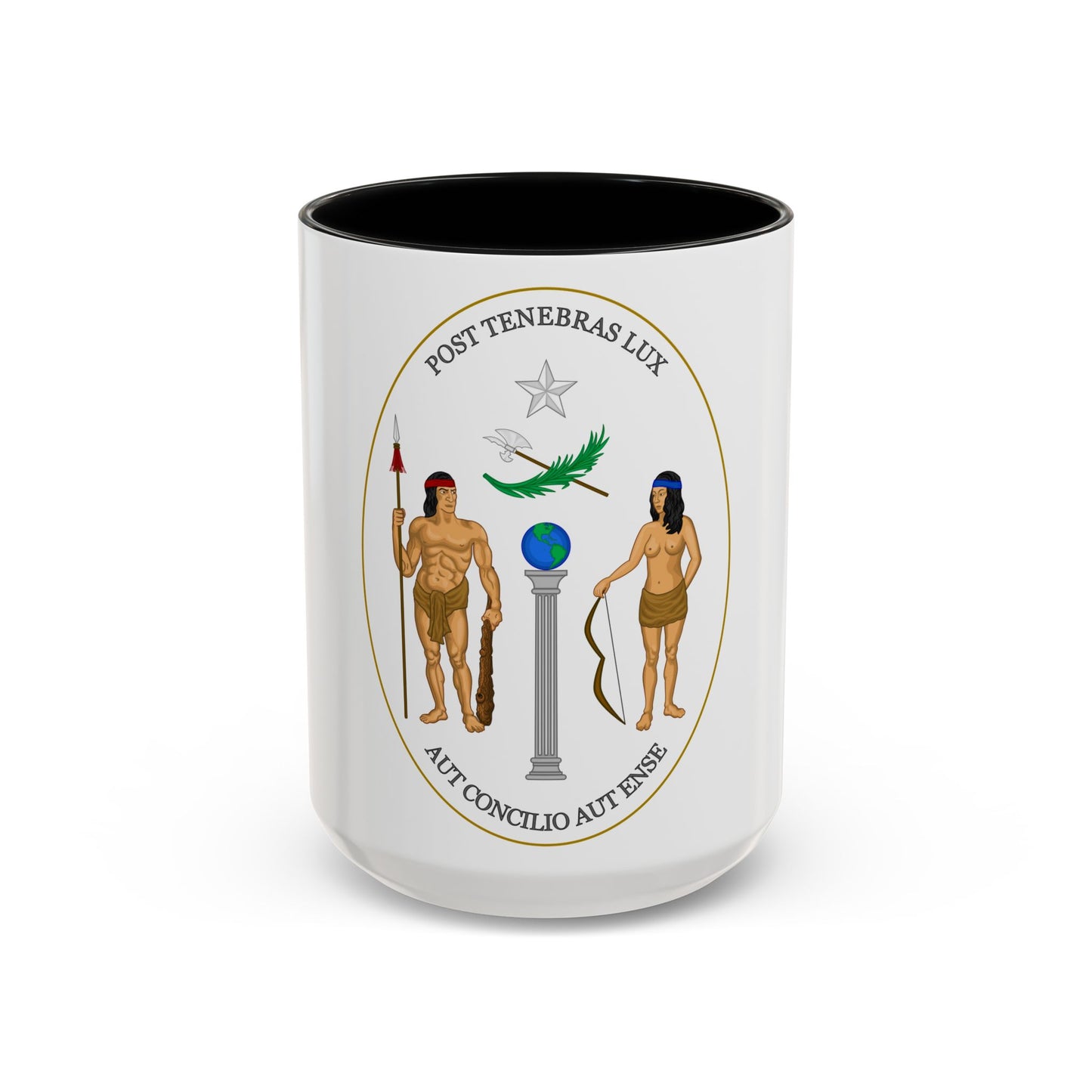 Obverse of the Coat of Arms of Chile (1812-1814) - Accent Coffee Mug