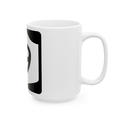 NY-19 (New York) (Road Sign) White Coffee Mug