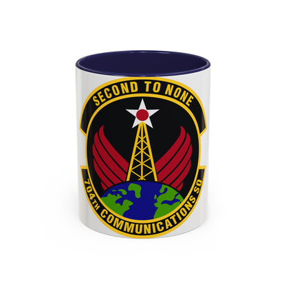 704th Communications Squadron (U.S. Air Force) Accent Coffee Mug