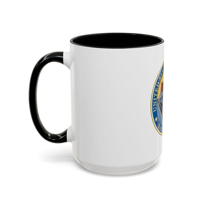 USCG Base Boston (U.S. Coast Guard) Accent Coffee Mug