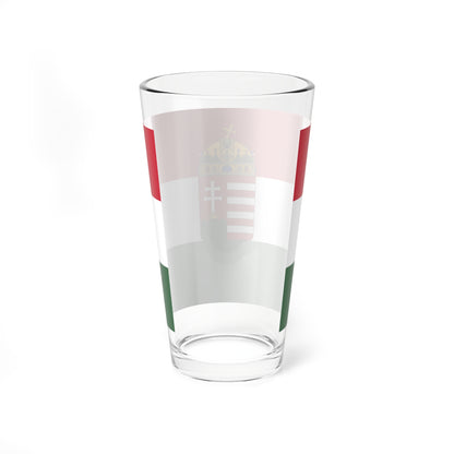 Flag of Hungary 1848-1849 1867-1869 3-2 aspect ratio (Hungary) Pint Glass 16oz