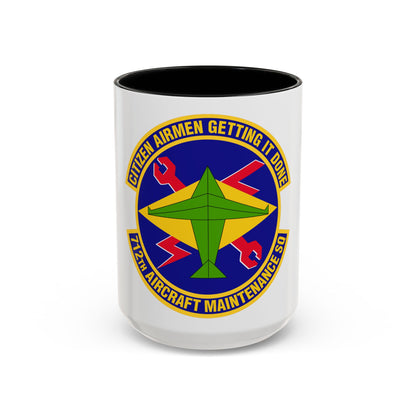 712th Aircraft Maintenance Squadron (U.S. Air Force) Accent Coffee Mug