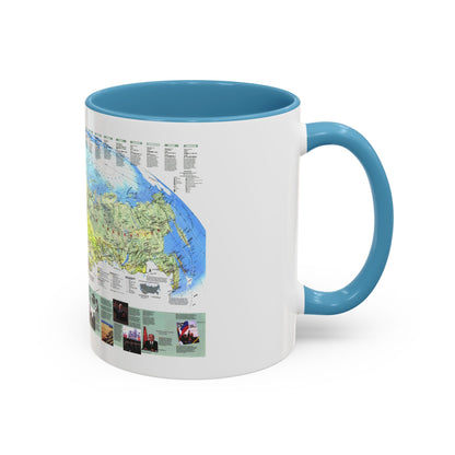 Russia - Communism to Capitalism (1993) (Map) Accent Coffee Mug