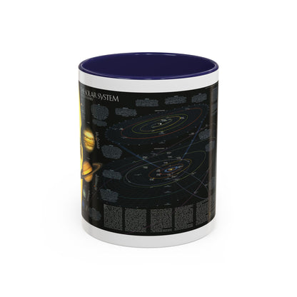 Space - Solar System- Our Sun's Family (1990) (Map) Accent Coffee Mug