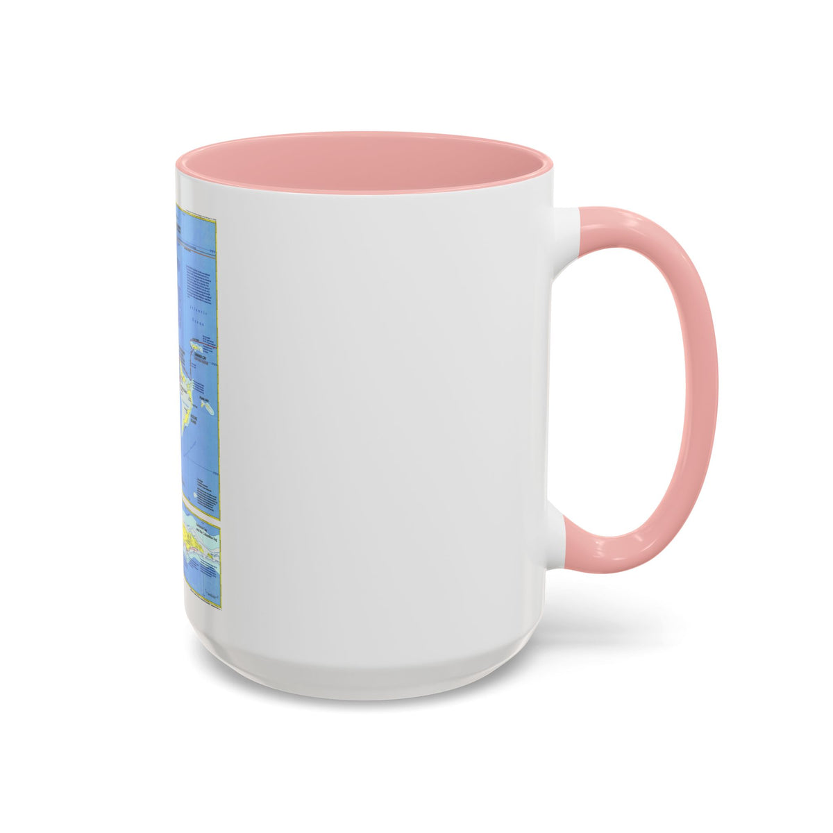 Americas - Threading the Island (1986) (Map) Accent Coffee Mug