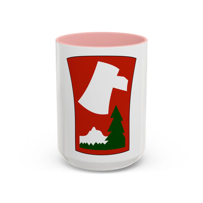 70th Infantry Division patch (U.S. Army) Accent Coffee Mug