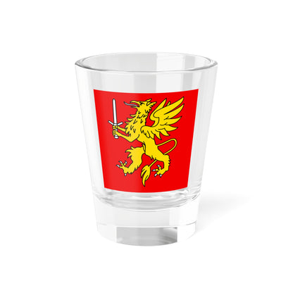 CHE Leuk Flag (Switzerland) Shot Glass 1.5oz