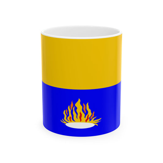 Flag of Kalkara 1993 to 2009 Malta - White Coffee Mug-11oz-Go Mug Yourself