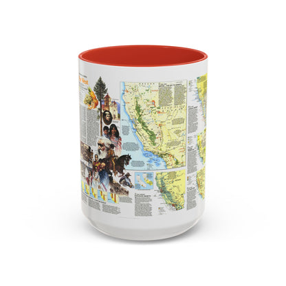 USA - Far West 2 (1984) (Map) Accent Coffee Mug