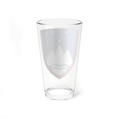 Insigne Slovenicum (Slovenia) (Coat of Arms) Pint Glass 16oz
