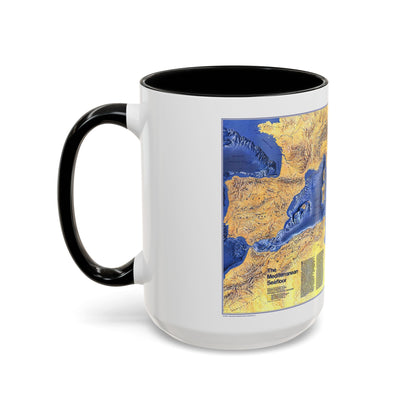 Mediterranean Seafloor (1982) (Map) Accent Coffee Mug