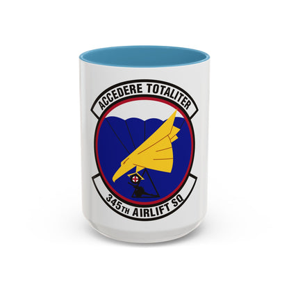 345th Airlift Squadron (U.S. Air Force) Accent Coffee Mug