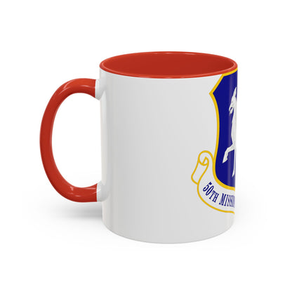 50th Mission Support Group (U.S. Air Force) Accent Coffee Mug