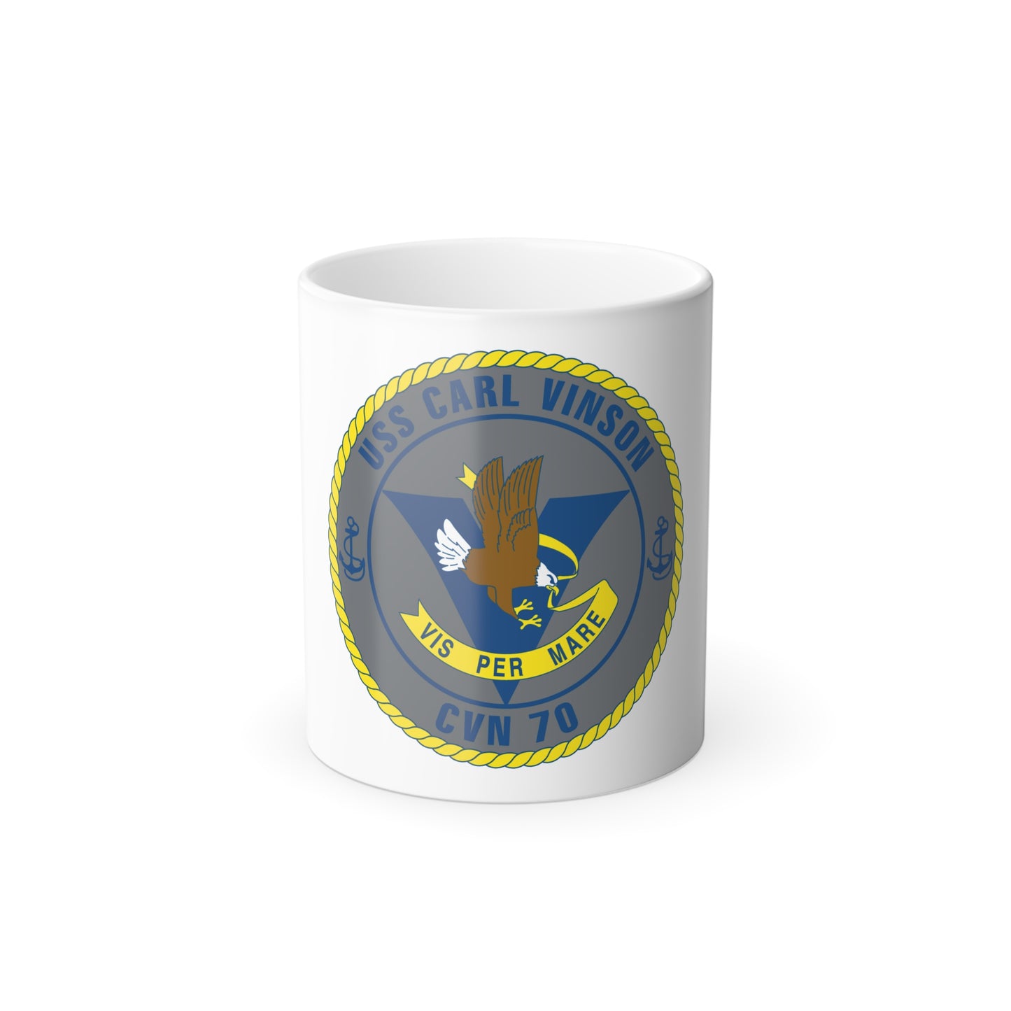 USS Carl Vinson CVN 70 (U.S. Navy) Color Changing Mug 11oz