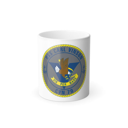 USS Carl Vinson CVN 70 (U.S. Navy) Color Changing Mug 11oz