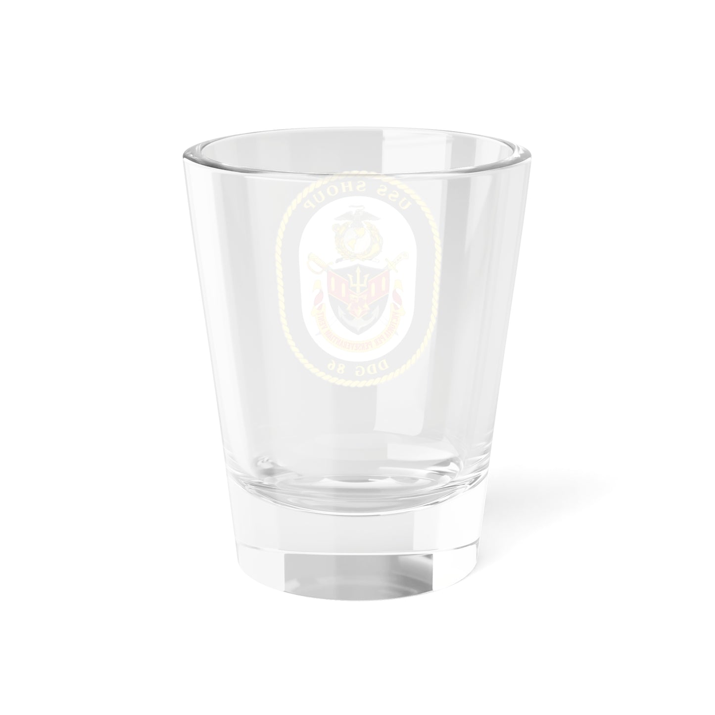 Verre à liqueur USS Shoup DDG 86 Crest (US Navy) 1,5 oz