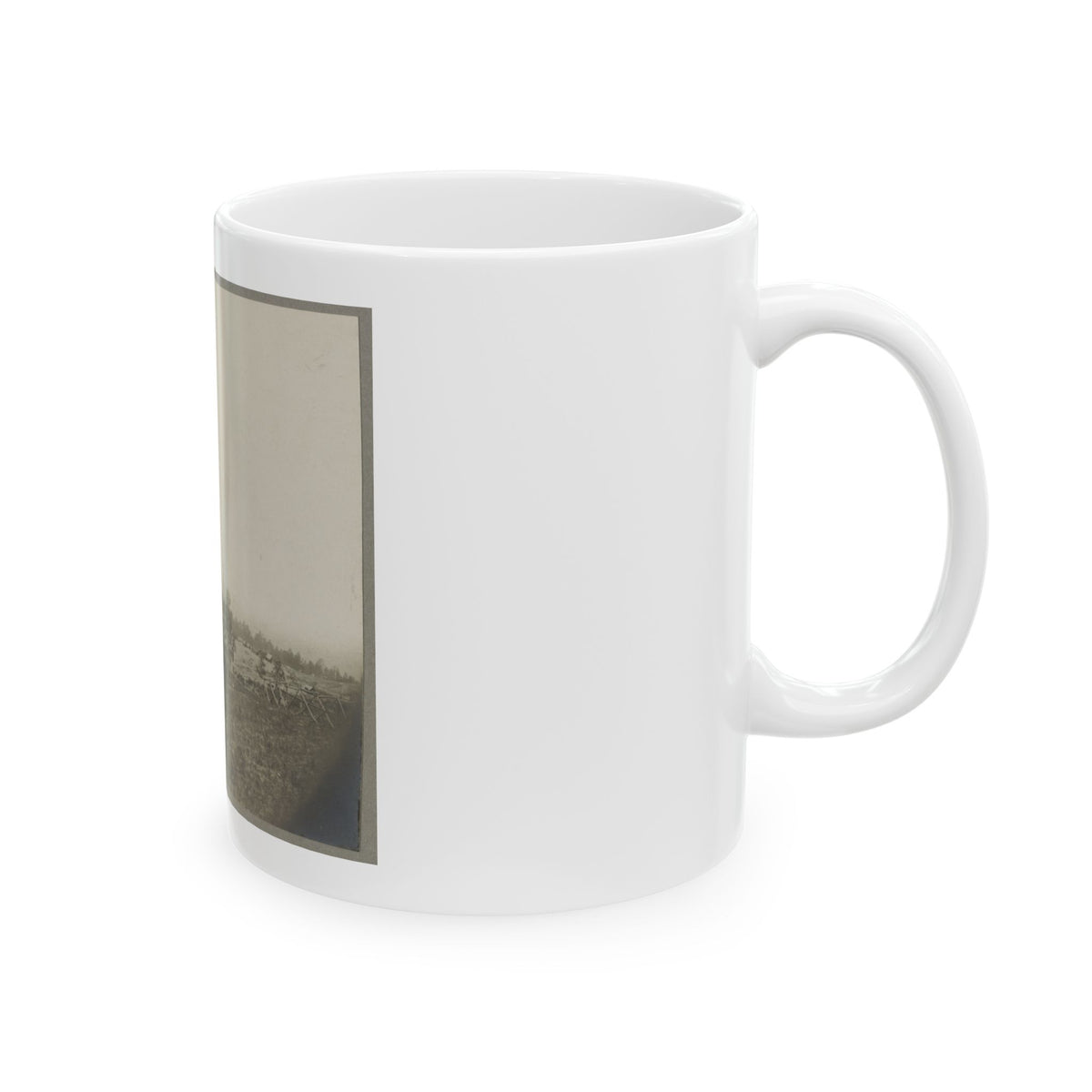 Aerial View Of A Camp In The Distance (U.S. Civil War) White Coffee Mug