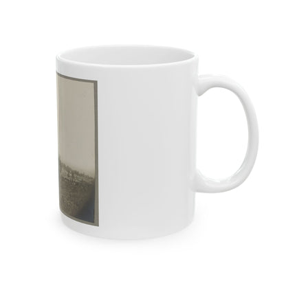 Aerial View Of A Camp In The Distance (U.S. Civil War) White Coffee Mug