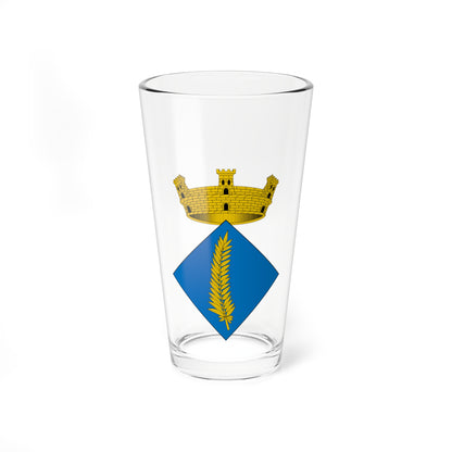 Escudo de la Palma dEbre (Spain) (Coat of Arms) Pint Glass 16oz