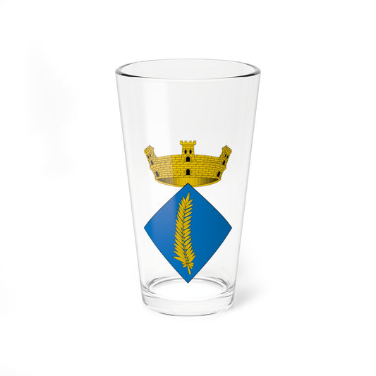 Escudo de la Palma dEbre (Spain) (Coat of Arms) Pint Glass 16oz