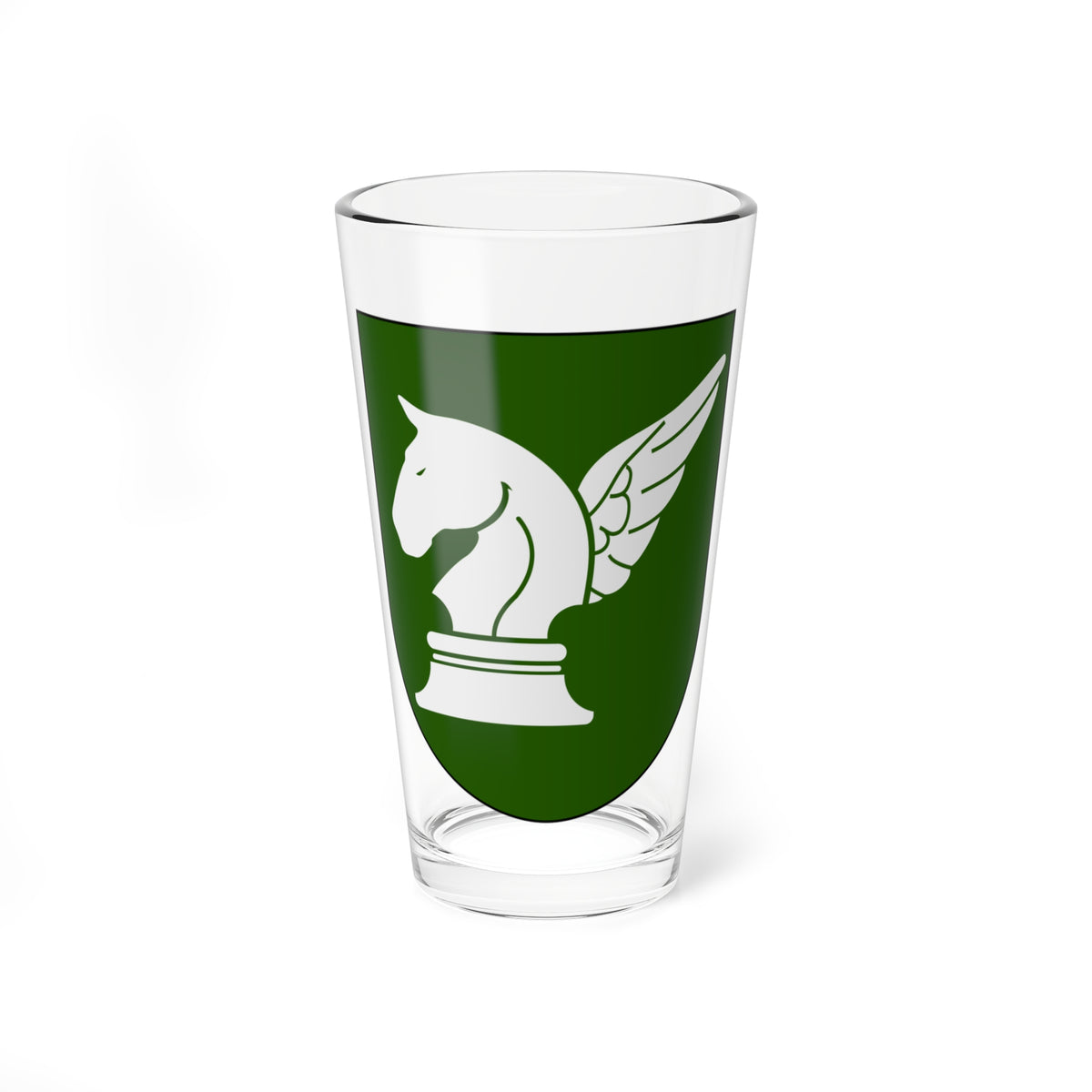 Livregementets husarer 31. luftburna bataljonen vapen (Sweden) (Coat of Arms) Pint Glass 16oz