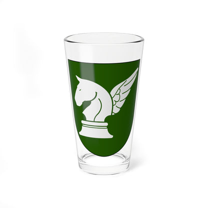 Livregementets husarer 31. luftburna bataljonen vapen (Sweden) (Coat of Arms) Pint Glass 16oz