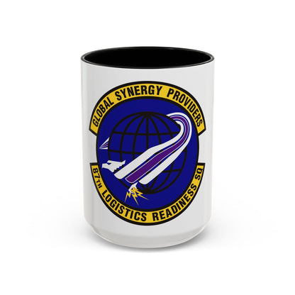 87 Logistics Readiness Squadron AMC (U.S. Air Force) Accent Coffee Mug