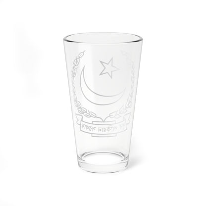 Emblem of East Pakistan 1970-1971 Green version (Pakistan) (Coat of Arms) Pint Glass 16oz