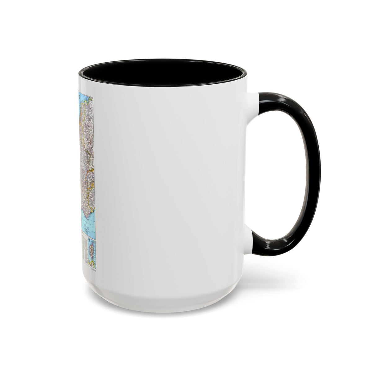 France (1989) (Map) Accent Coffee Mug