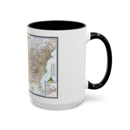 USA - The United States (1946) (Map) Accent Coffee Mug