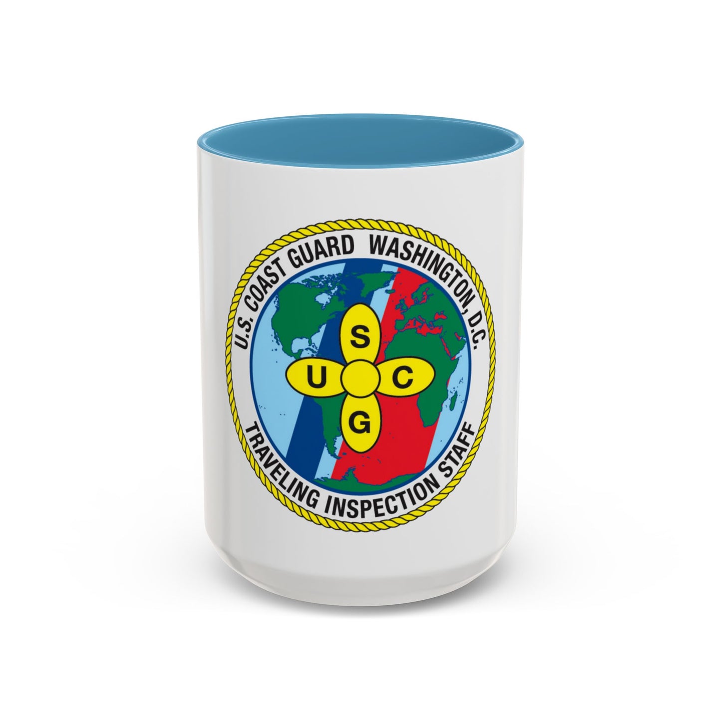 USCG Washington DC Traveling Inspection Staff (U.S. Coast Guard) Accent Coffee Mug