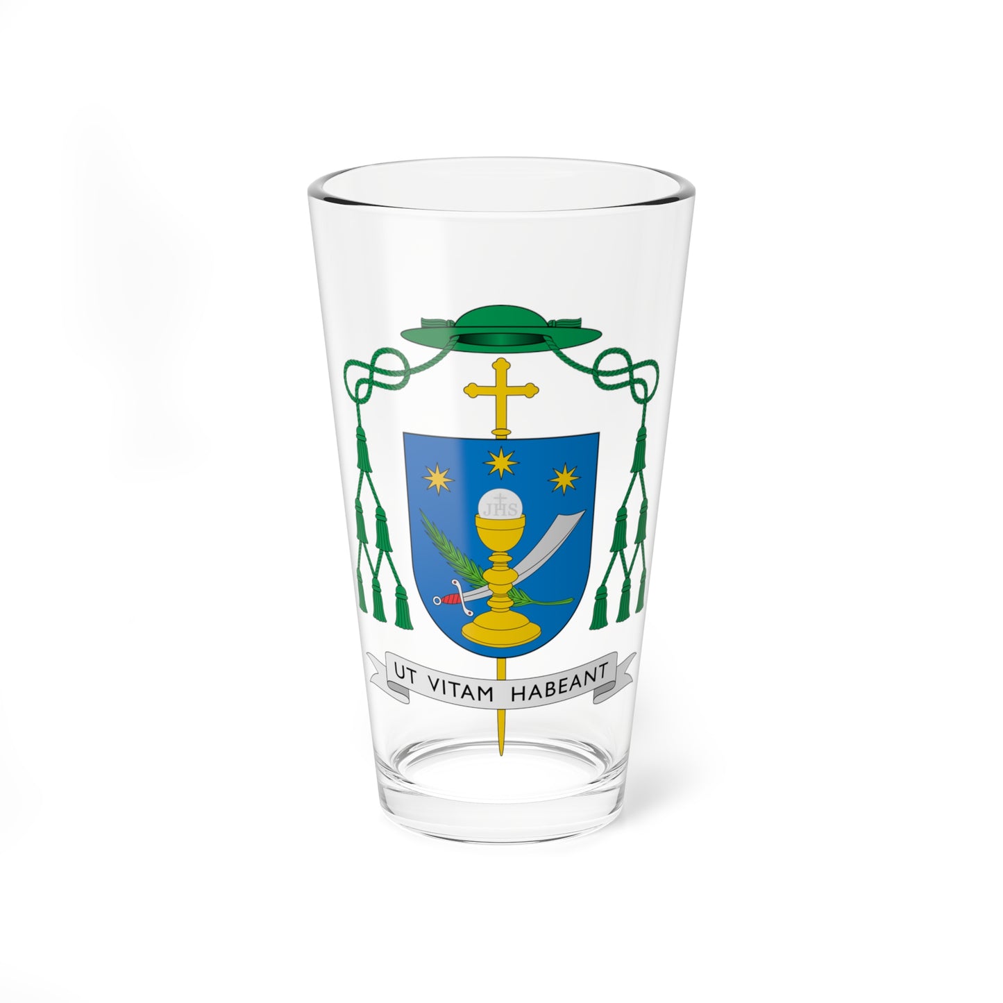 Escudo de Antonio Prieto Lucena (Spain) (Coat of Arms) Pint Glass 16oz