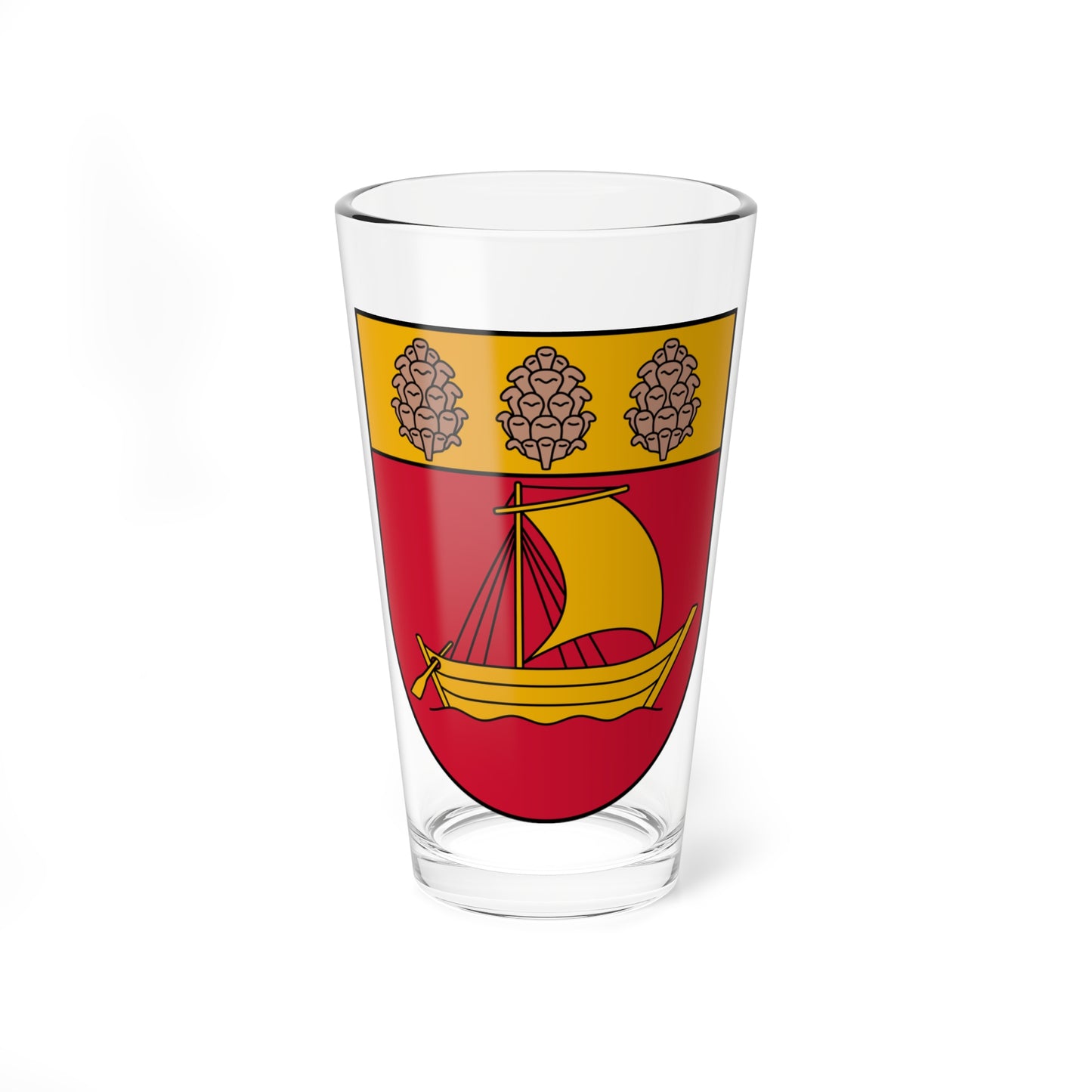 Coat of Arms of Valdemārpils (Latvia) (Coat of Arms) Pint Glass 16oz