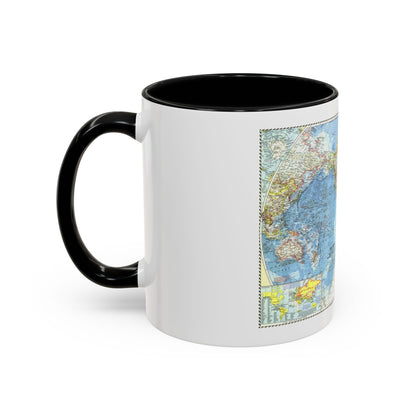 World Map (1960) (Map) Accent Coffee Mug