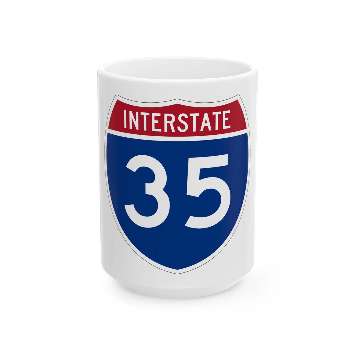 Interstate 35 (U.S. Highways) White Coffee Mug